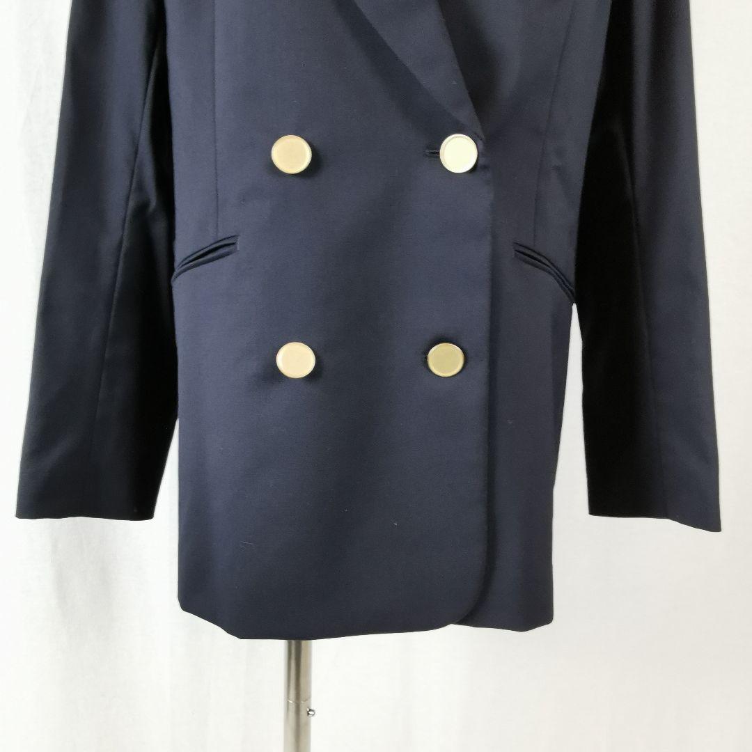 極美品 タグ付き TW ギャバジン 紺ブレ ジャケット 金釦（ボタン） 入学