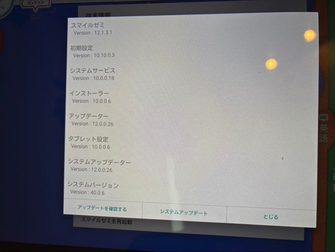 r**様 スマイルゼミ　小学5年生2月解約　英語プレミアム　SZJ-JS203