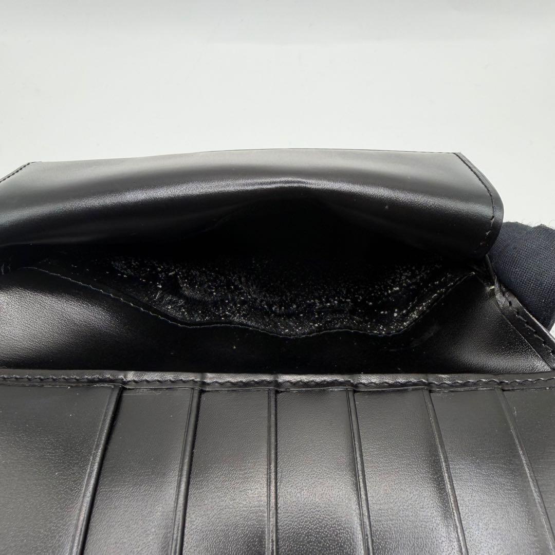 美品✨ カルティエ 三つ折り財布 パンテール ハラコ ブラック 黒 ゴールド金具