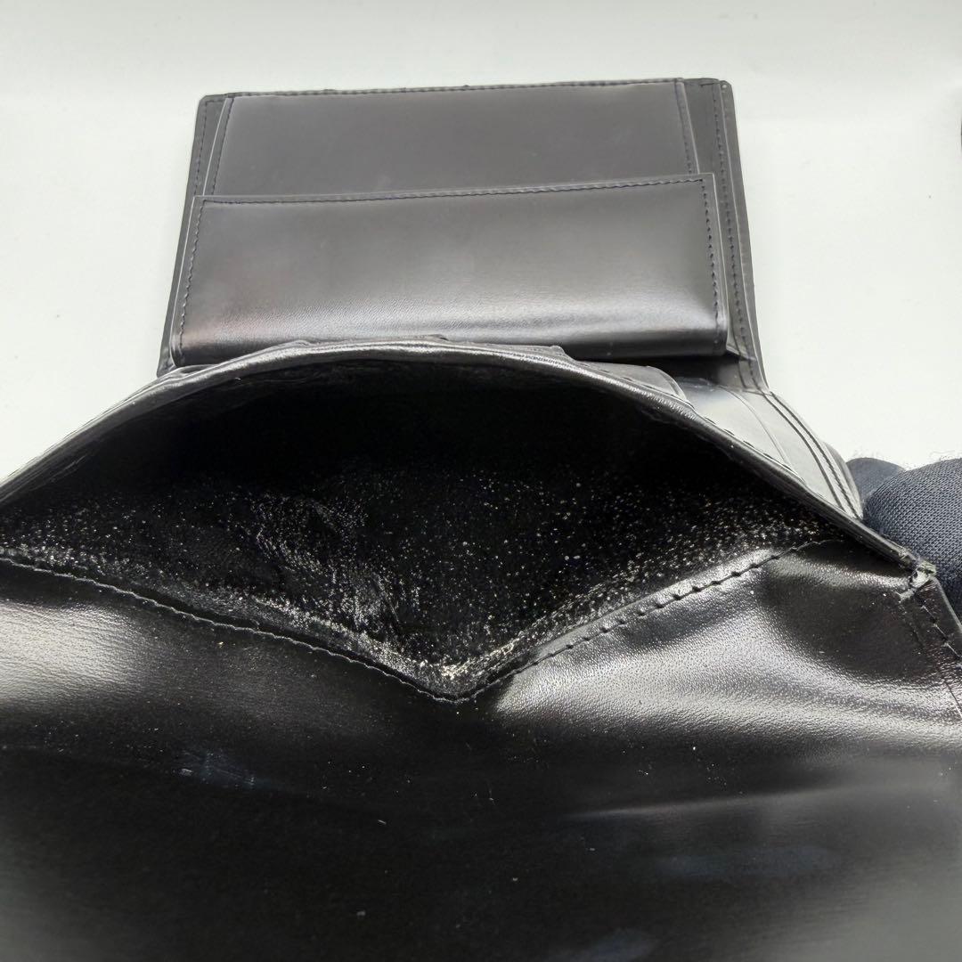 美品✨ カルティエ 三つ折り財布 パンテール ハラコ ブラック 黒 ゴールド金具