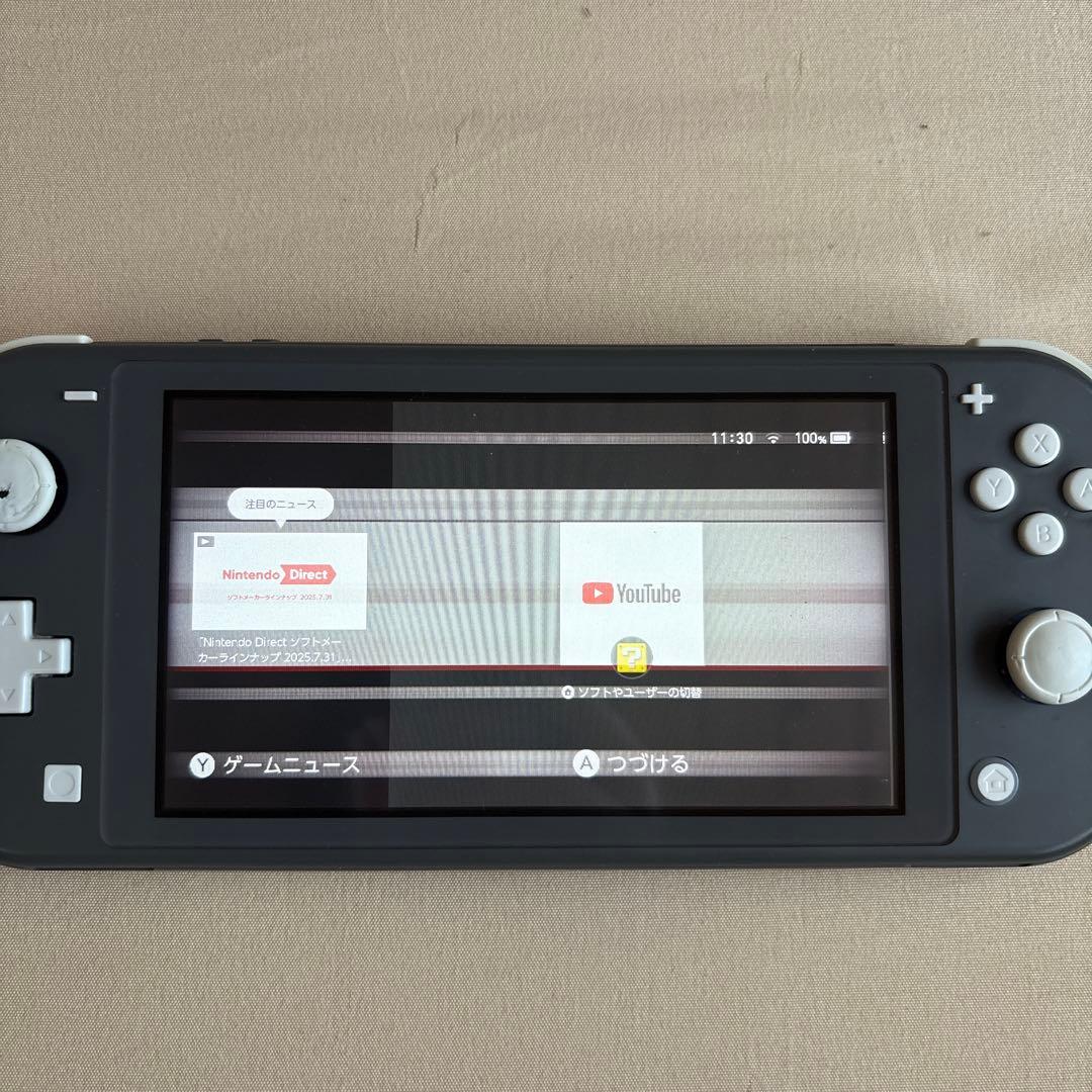 NINTENDO SWITCH LITE グレー　ジャンク