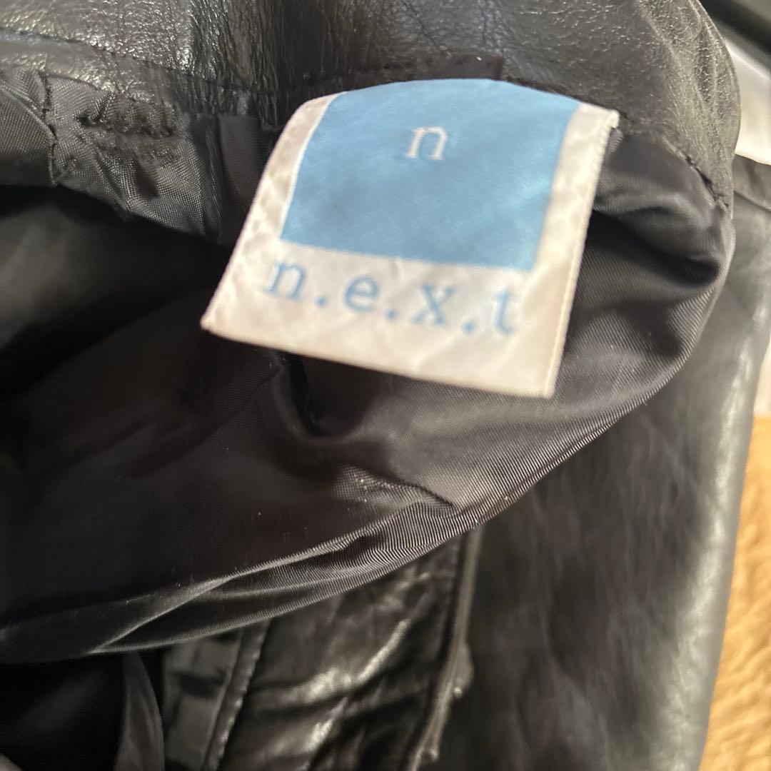 n.e.x.t レザーカーゴパンツ　マイノリティ
