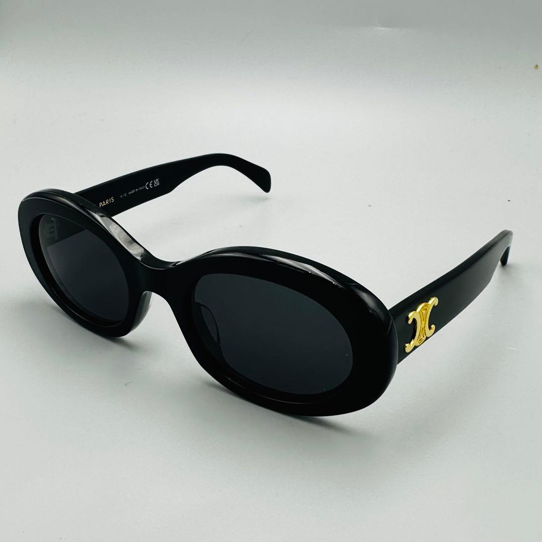 CELINE セリーヌトリオンフ オーバルサングラス CL40194U ブラック