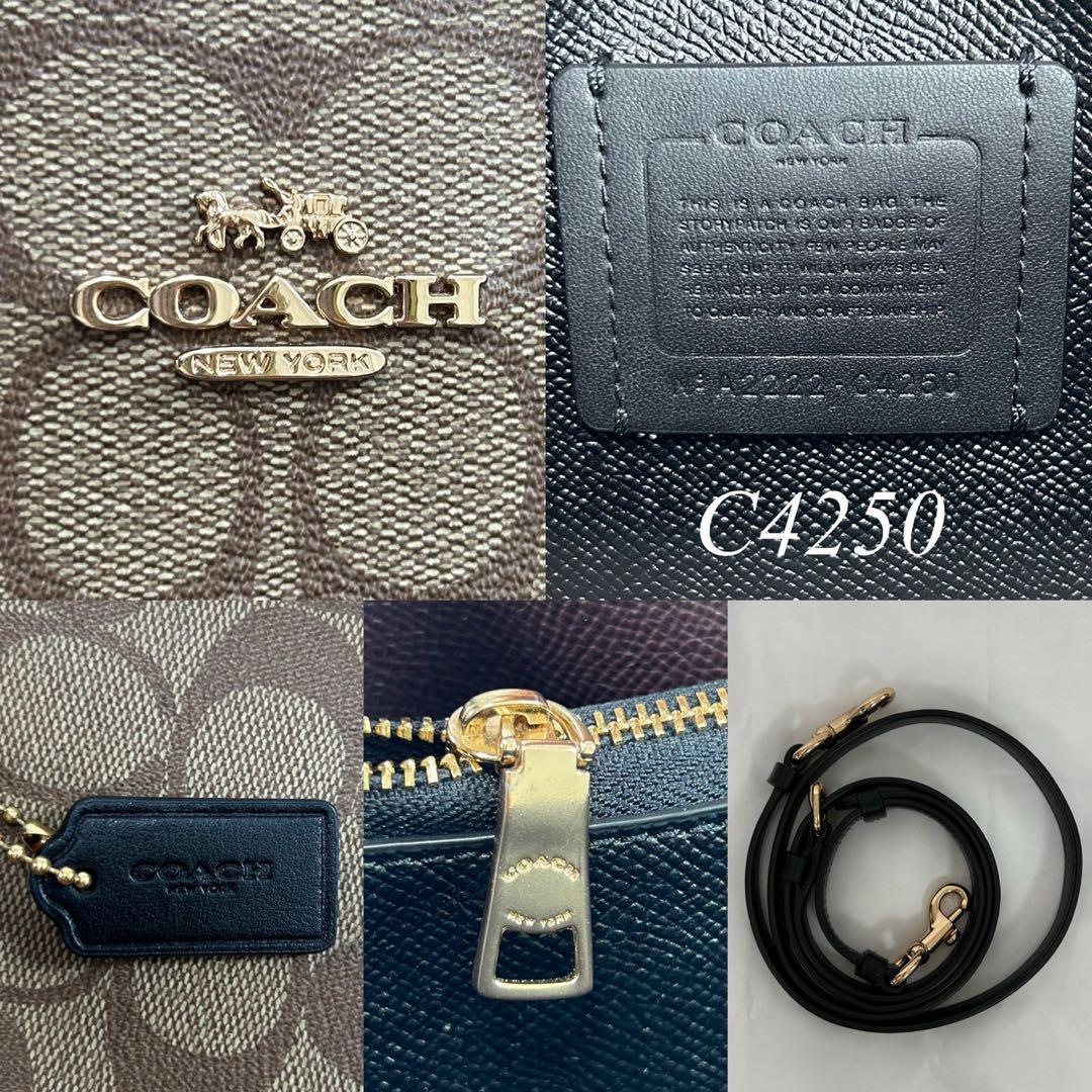 【未使用級】コーチ C4250 モリー トート25 バッグ 2way ベージュ