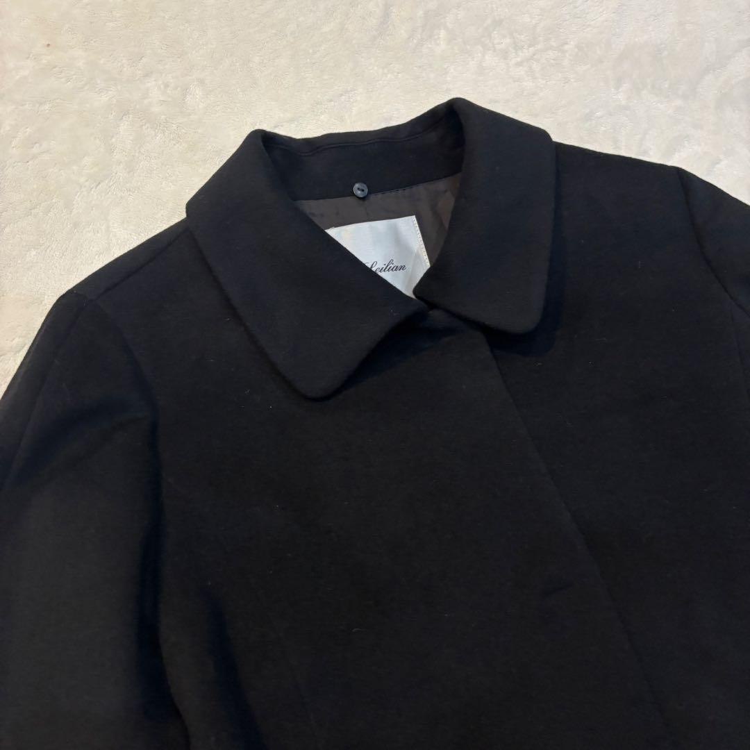 【美品】leilian レリアン　カシミヤ100 コート　ブラック
