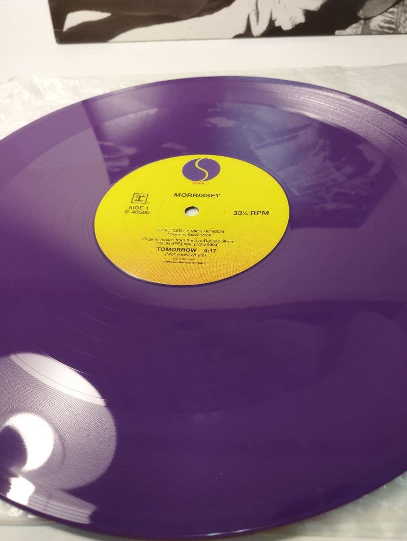 MORRISSEY TOMORROW US盤12インチ カラービニール 美品