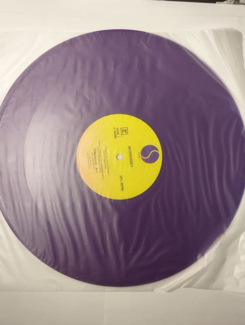 MORRISSEY TOMORROW US盤12インチ カラービニール 美品