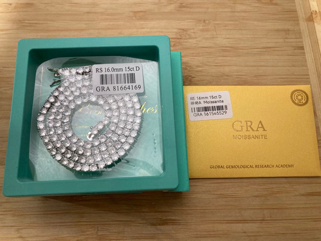 silver 925 モアサナイト 15ct テニス ネックレス アバランチ
