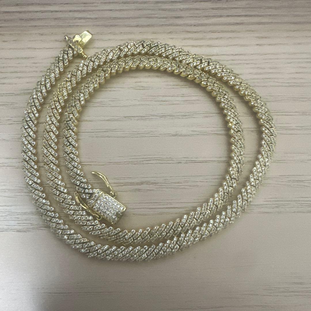 Glitterゴールド テニスチェーン5mm50cm