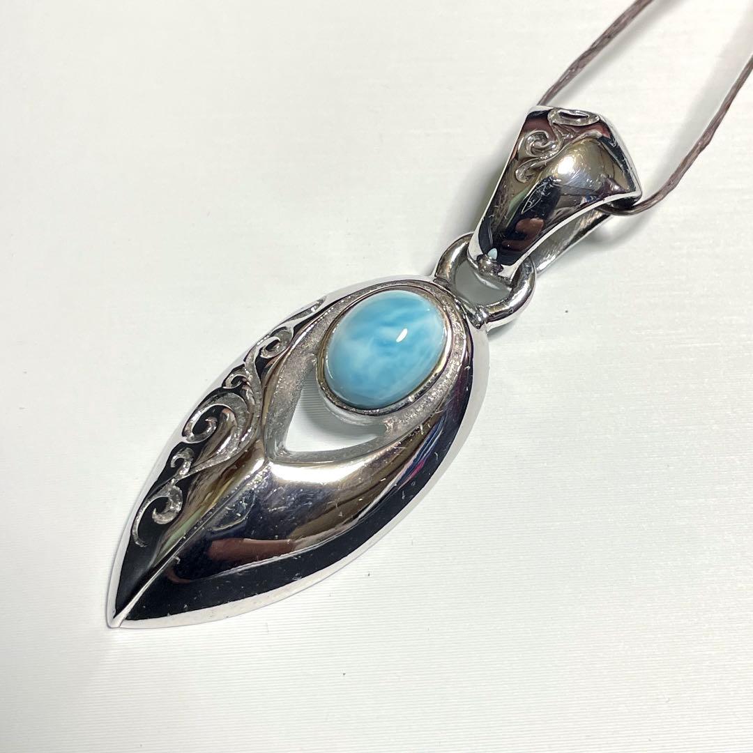 【赤字価格!】SAAD シルバーアクセ ラリマーペンダントトップ
