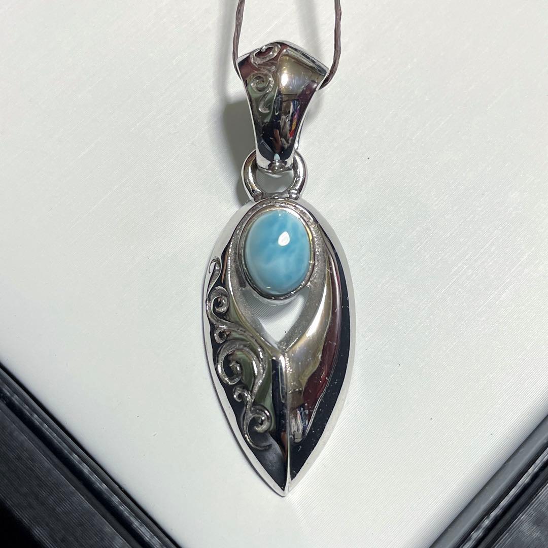 【赤字価格!】SAAD シルバーアクセ ラリマーペンダントトップ