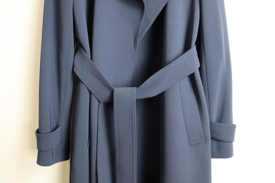Theory 24AW Admiral Crepe トレンチコート ネイビー　P