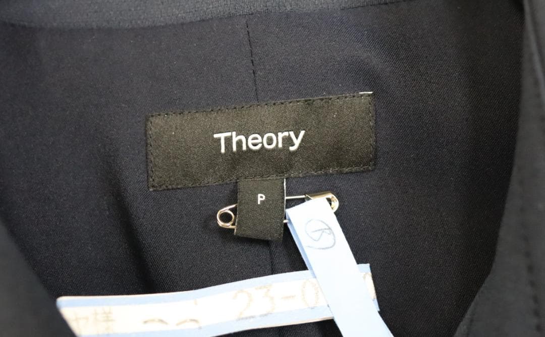 Theory 24AW Admiral Crepe トレンチコート ネイビー　P