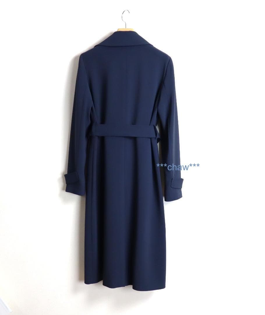 Theory 24AW Admiral Crepe トレンチコート ネイビー　P