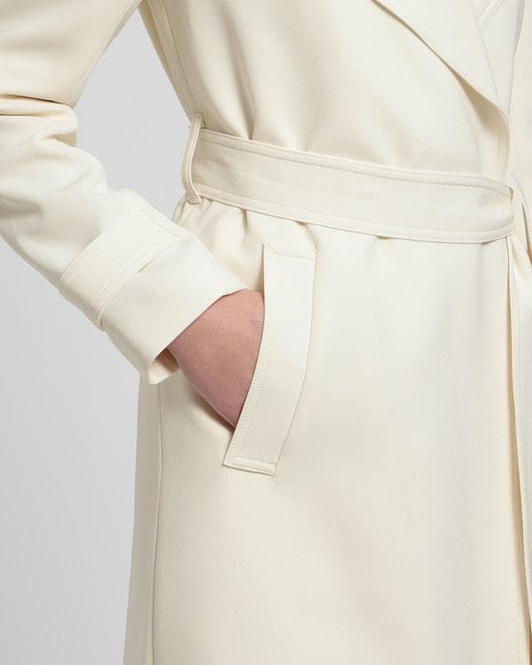 Theory 24AW Admiral Crepe トレンチコート ネイビー　P