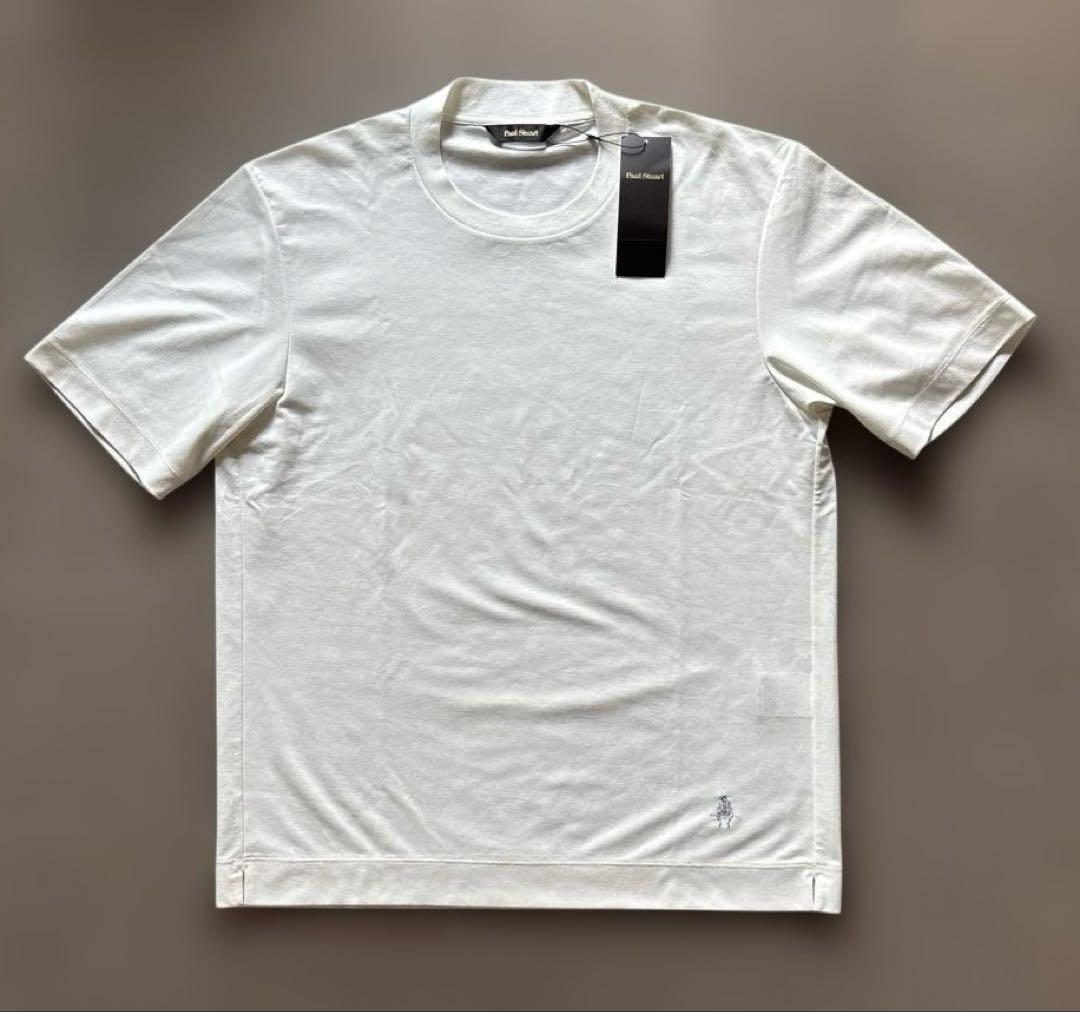 ★新品　Paul Stuart メンズ半袖Tシャツ　Lサイズ ホワイト