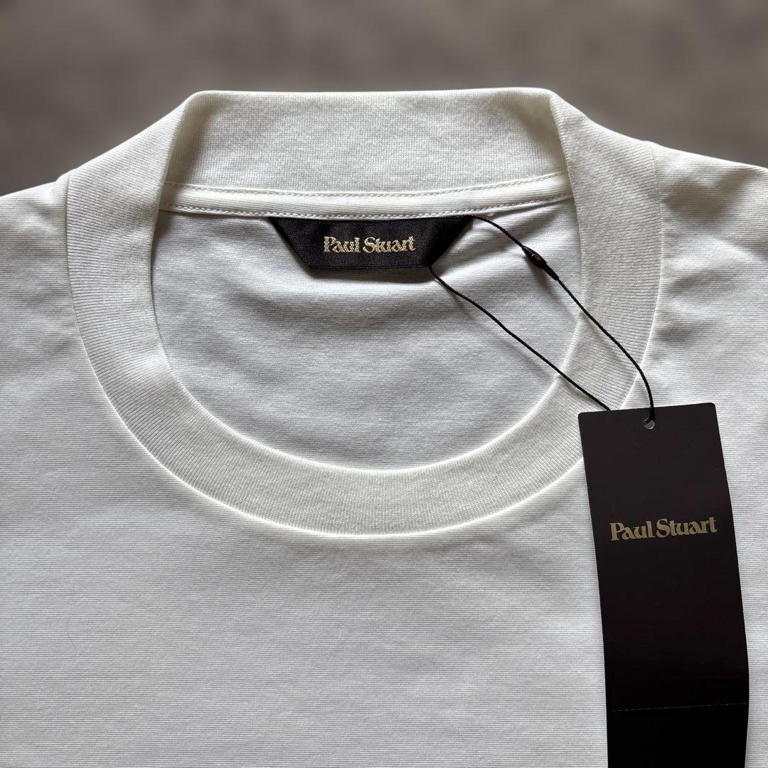 ★新品　Paul Stuart メンズ半袖Tシャツ　Lサイズ ホワイト