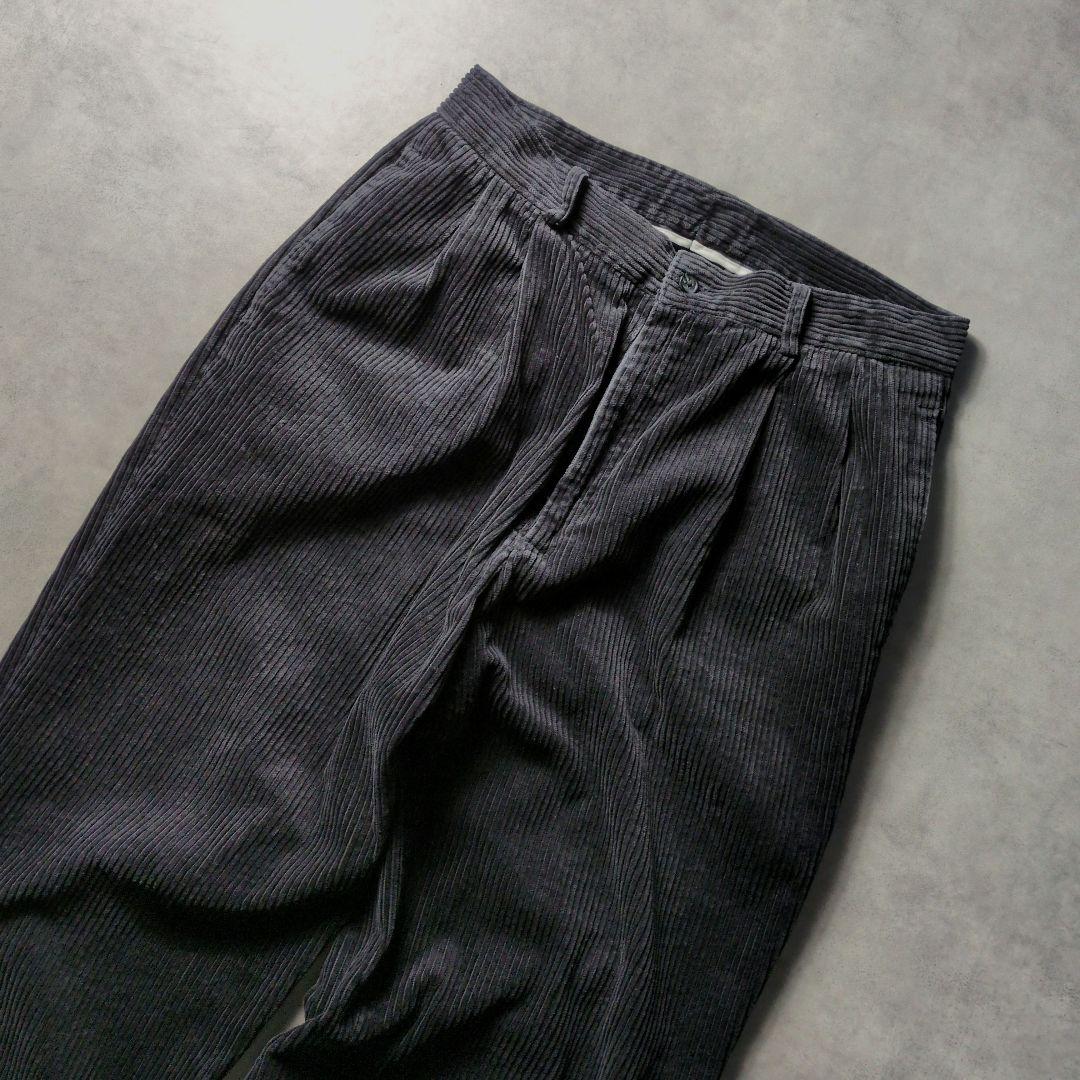 最終価格 90s ツータック 極太 ワイド コーデュロイパンツ 34×30