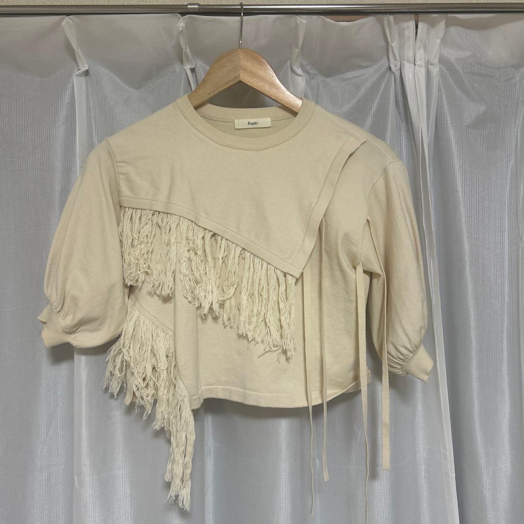 トップス Eaphi fringe layered tops
