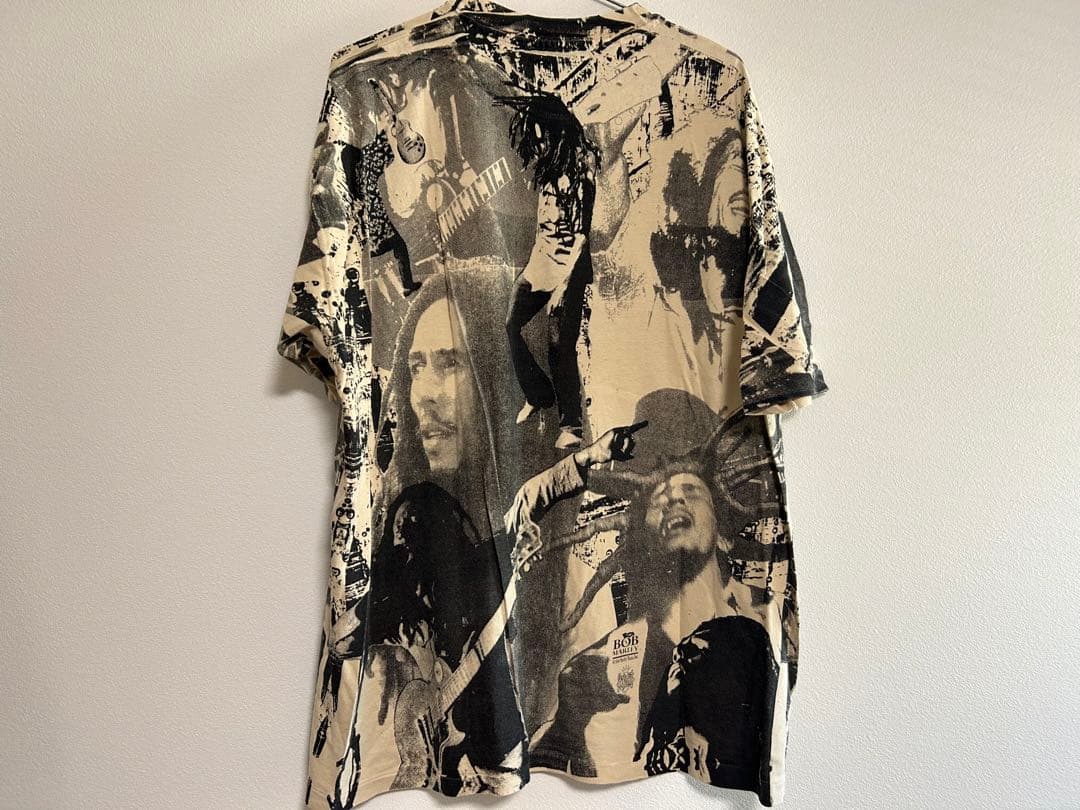 j*n様 vintage ボブマーリー　オールオーバープリントTシャツ