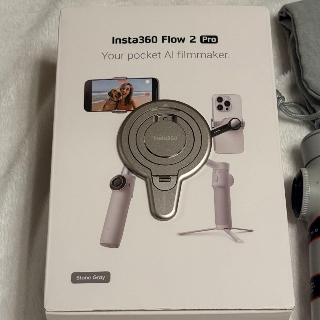 【美品】Insta360 Flow 2 pro（磁気スマートフォンマウント付き）