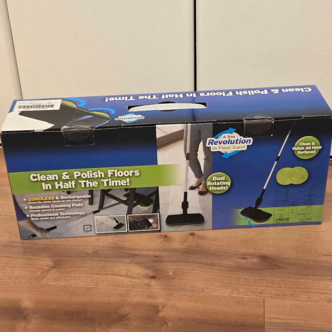 【美品】●送料込★タック フロア充電式コードレスツインモップ激安
