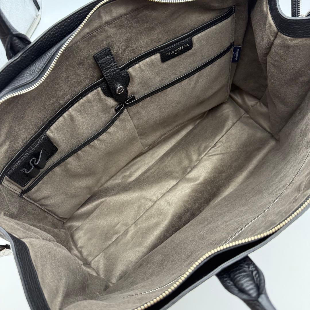 【極美品】干場義雅モデル ペッレモルビダ ボストンバッグ シュリンクレザー L