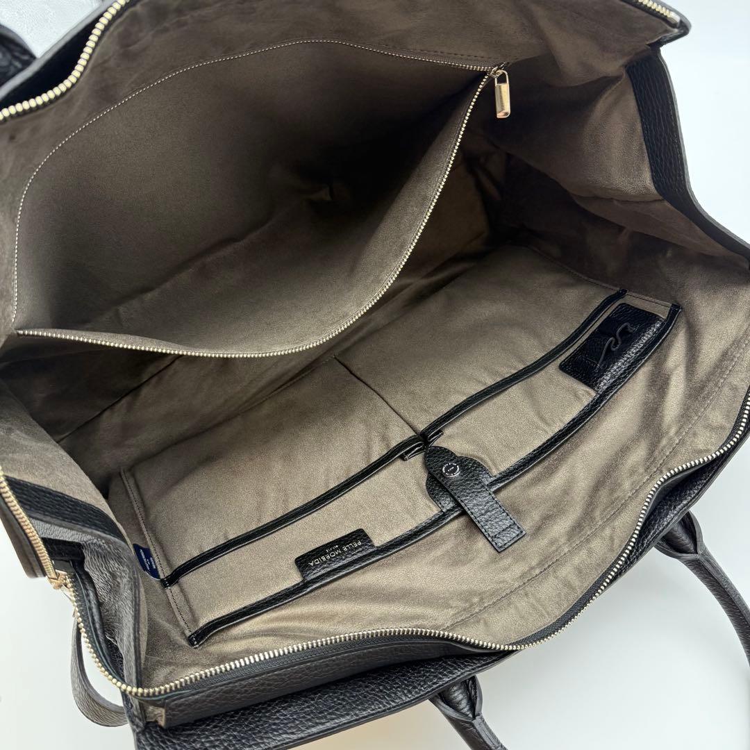 【極美品】干場義雅モデル ペッレモルビダ ボストンバッグ シュリンクレザー L