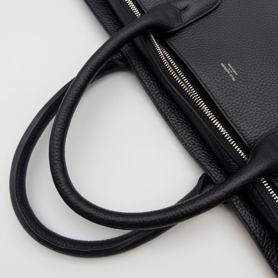 【極美品】干場義雅モデル ペッレモルビダ ボストンバッグ シュリンクレザー L