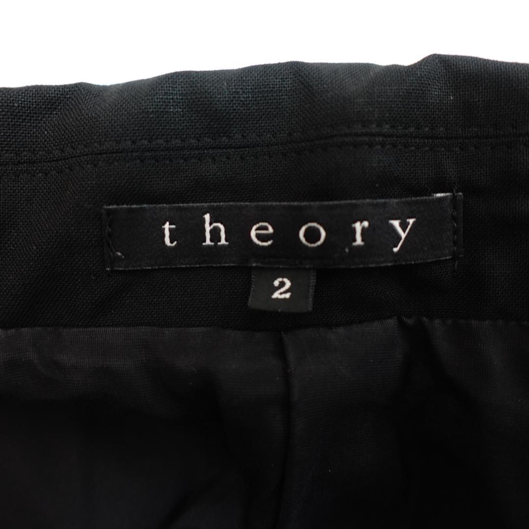 美品 Theory セオリー テーラードジャケット ブラック スーツ サイズ2
