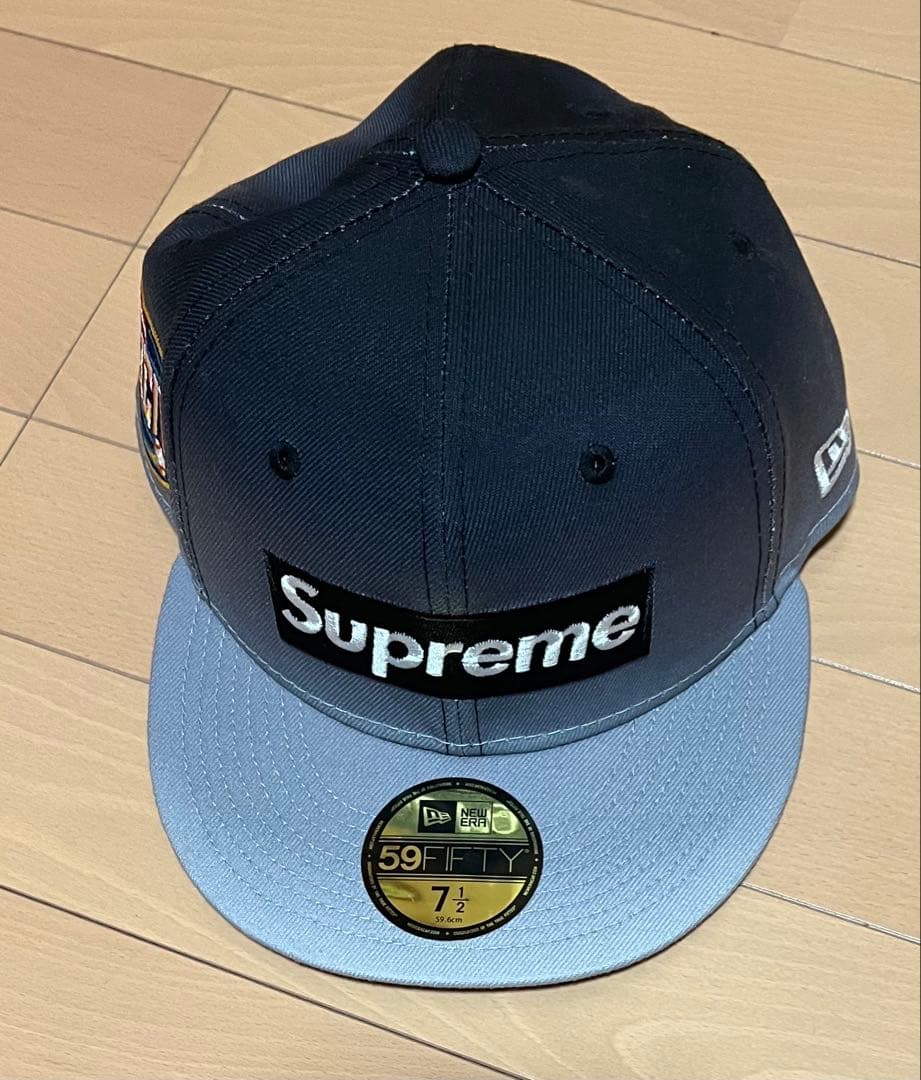 Supreme 59FIFTY キャップ ネイビー/グレー