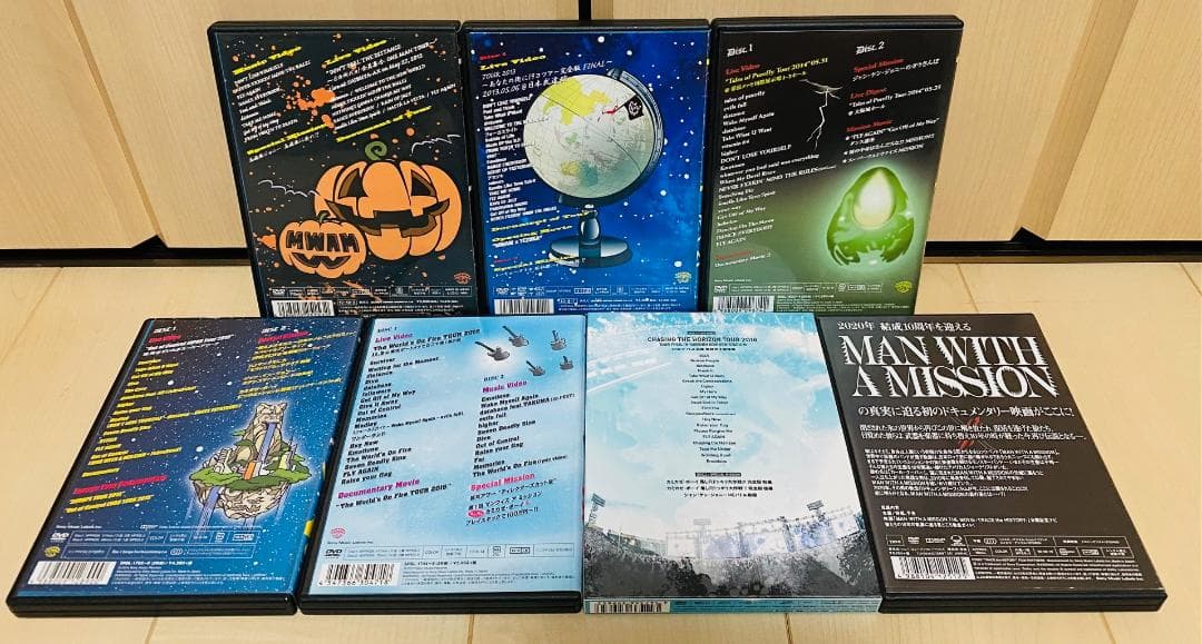 DVD MAN WITH A MISSION 狼大全集 1-6+劇場版 セット