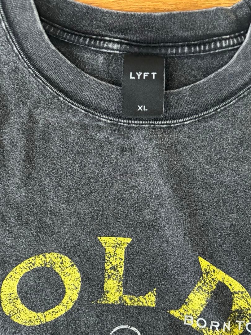 LYFT リフト　ゴールドジム　コラボ　Tシャツ XL ブラック