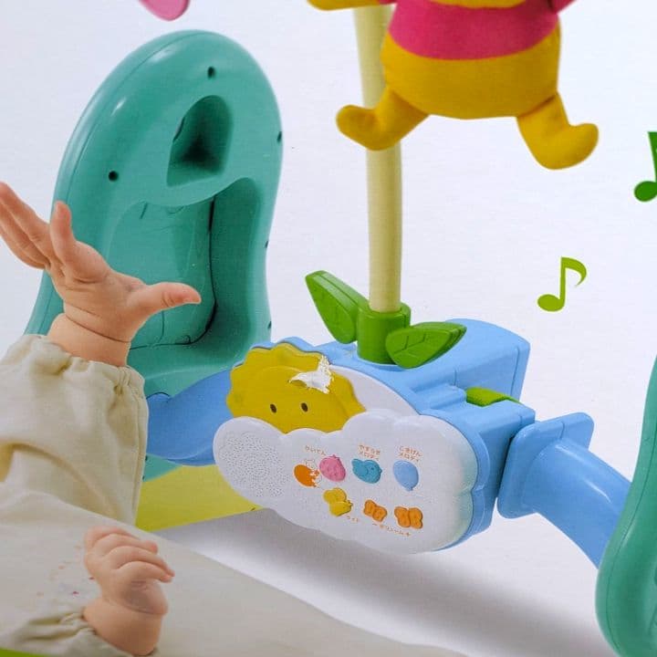 【完品】プーさん えらべる回転6wayジムにへんしんメリー