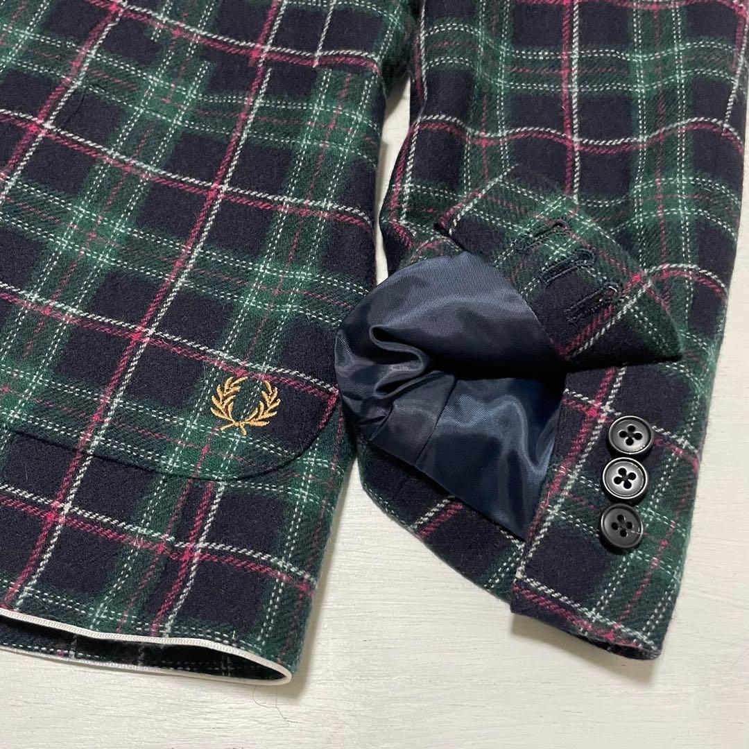 FRED PERRY ウール スーツ セットアップ　ジャケット　本切羽
