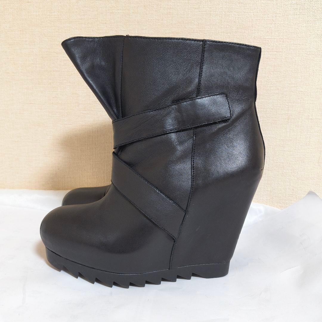 ash ウェッジヒール ブーツ ブラック 38 厚底