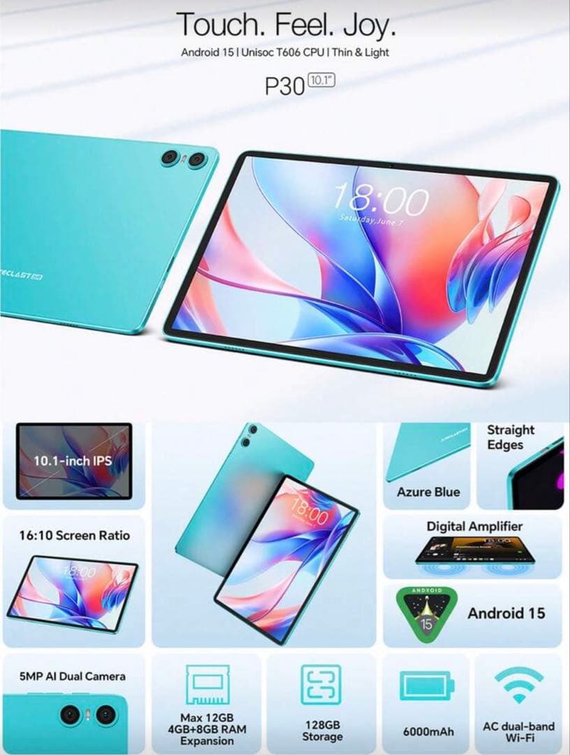 y*o様 Teclast P30 10.1インチタブレット 128GB