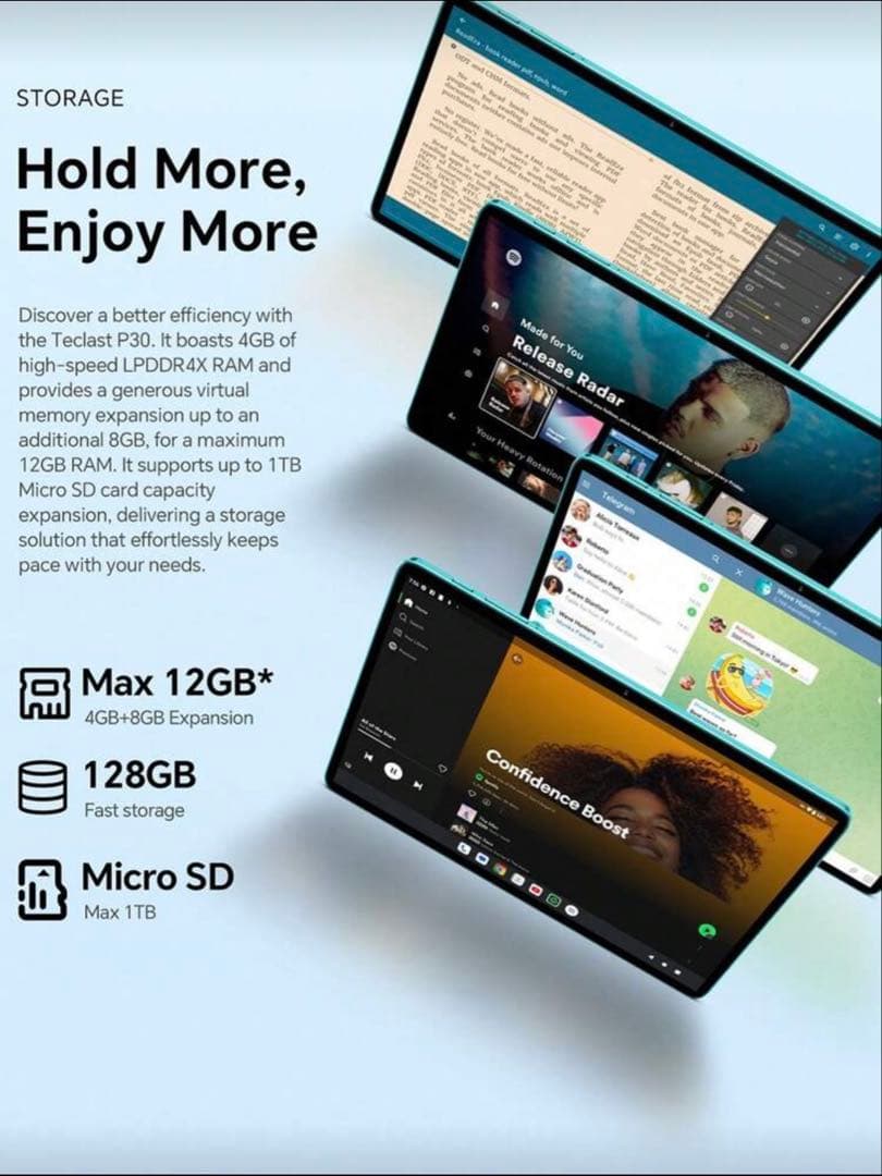 y*o様 Teclast P30 10.1インチタブレット 128GB