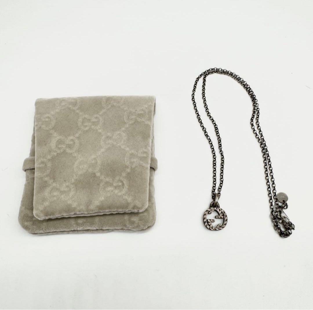 【美品✨】グッチ アラベスク インターロッキングG ネックレス