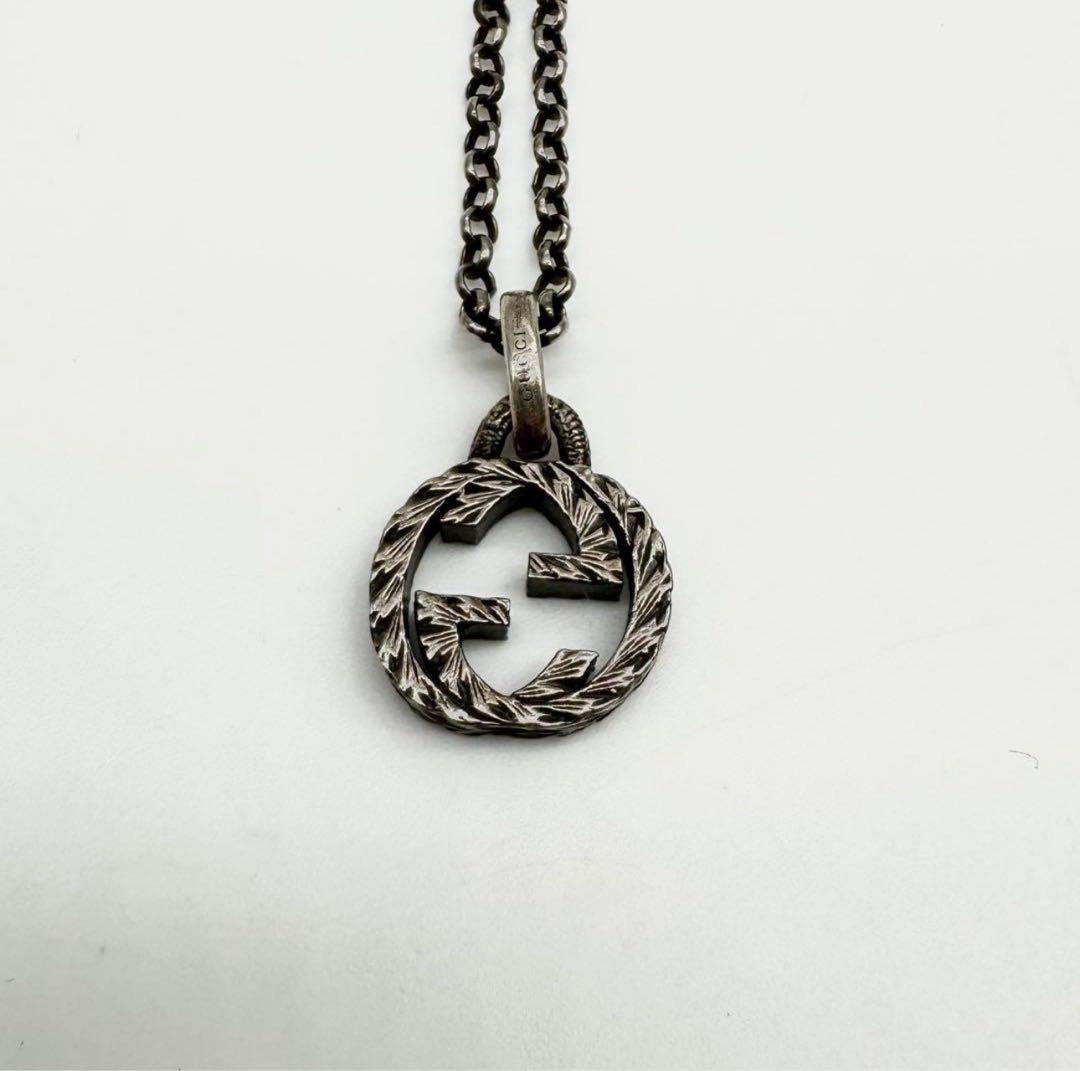 【美品✨】グッチ アラベスク インターロッキングG ネックレス