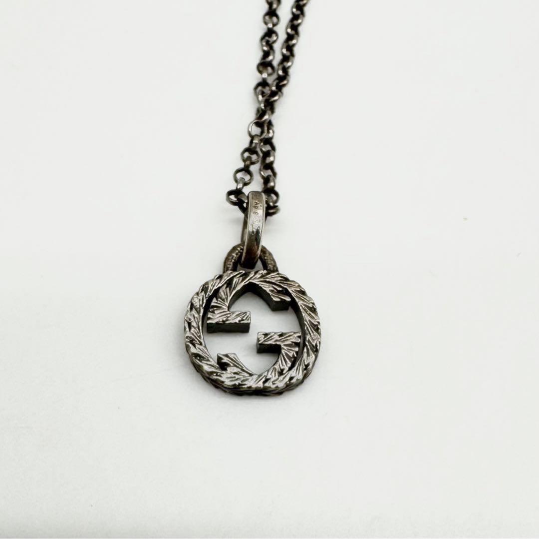 【美品✨】グッチ アラベスク インターロッキングG ネックレス