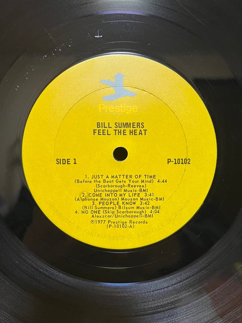 USオリジナル盤　Bill Summers Feel The Heat