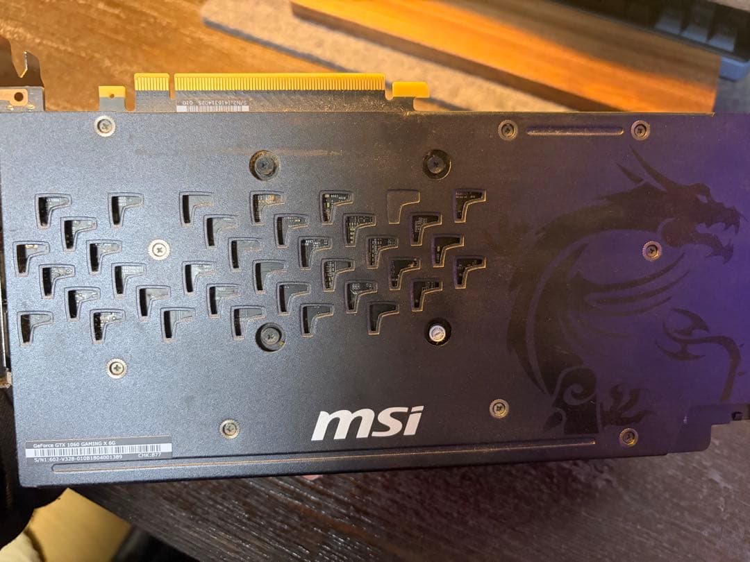MSI GeForce GTX1060 未動作確認品
