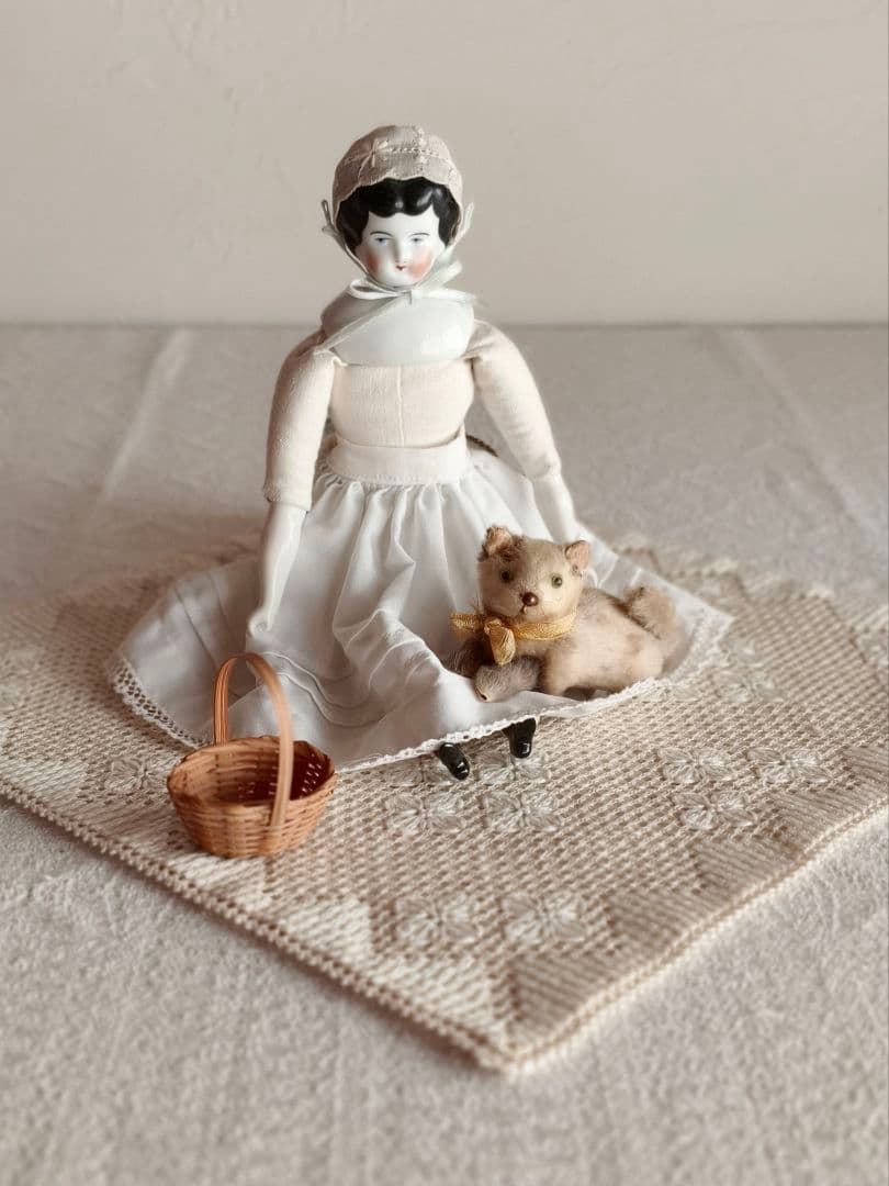 【misen2014さま】vintage figure ୨୧ ベージュ 猫ちゃん