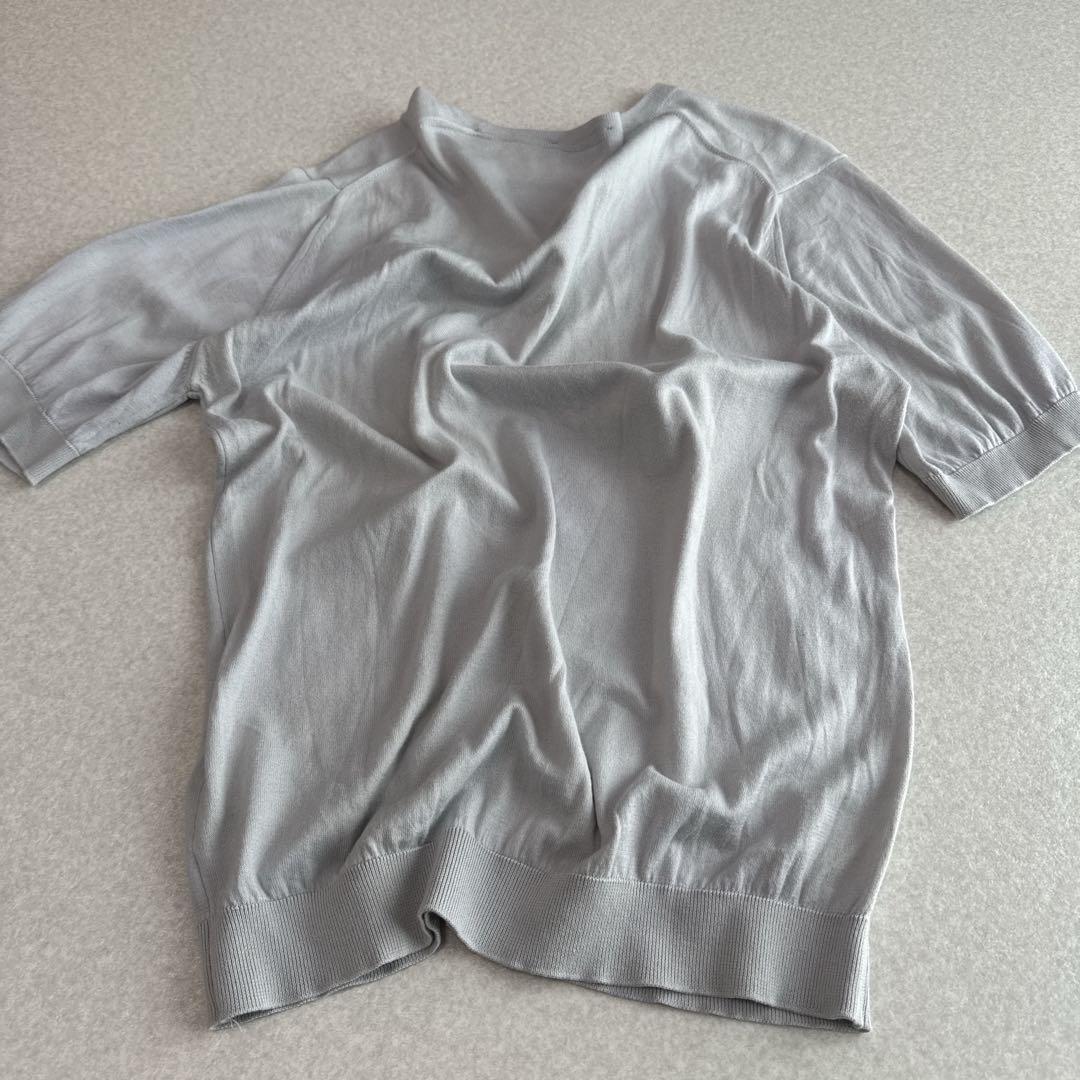 JOHN SMEDLEY シーアイランドコットン ニットTシャツ S 英国製