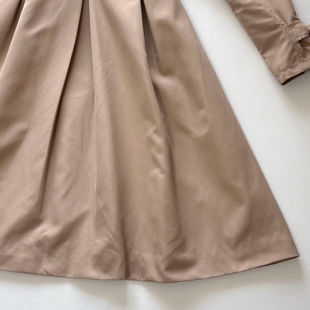 【新品】RUIRUE ベージュ トレンチコート 袖リボンウエストリボン付き