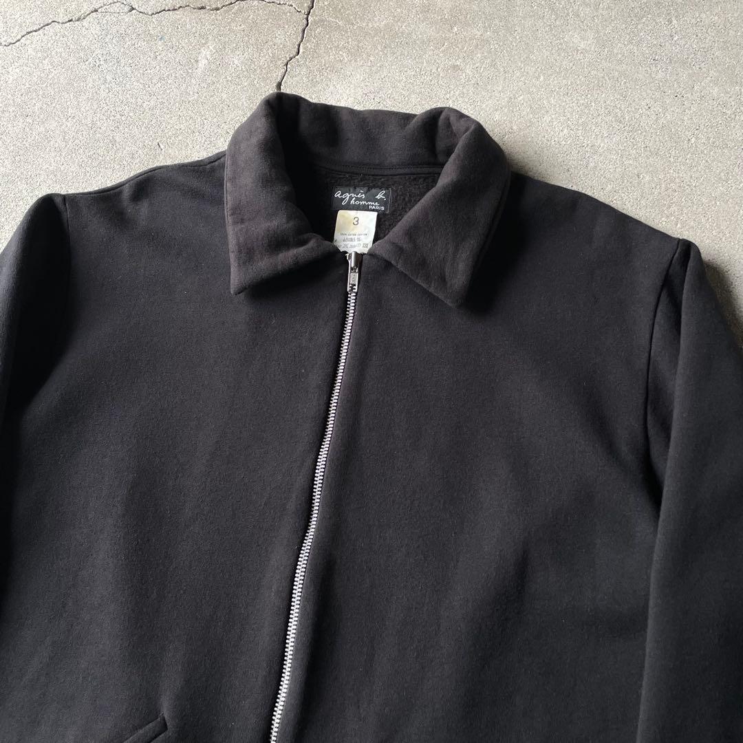 90s agnès b. homme sweat zip up blouson