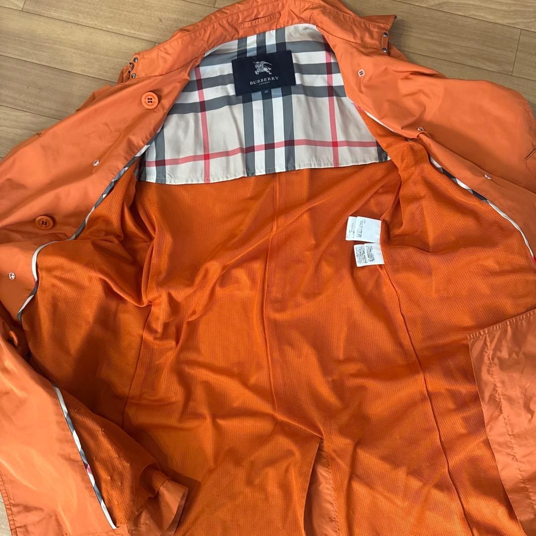 BURBERRY オレンジ トレンチコート 38
