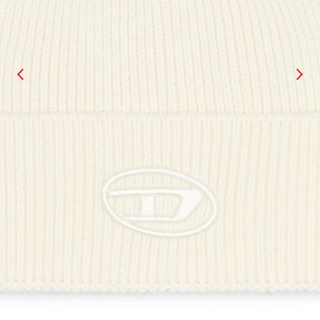 DIESEL ホワイト ニット帽 新品未使用品