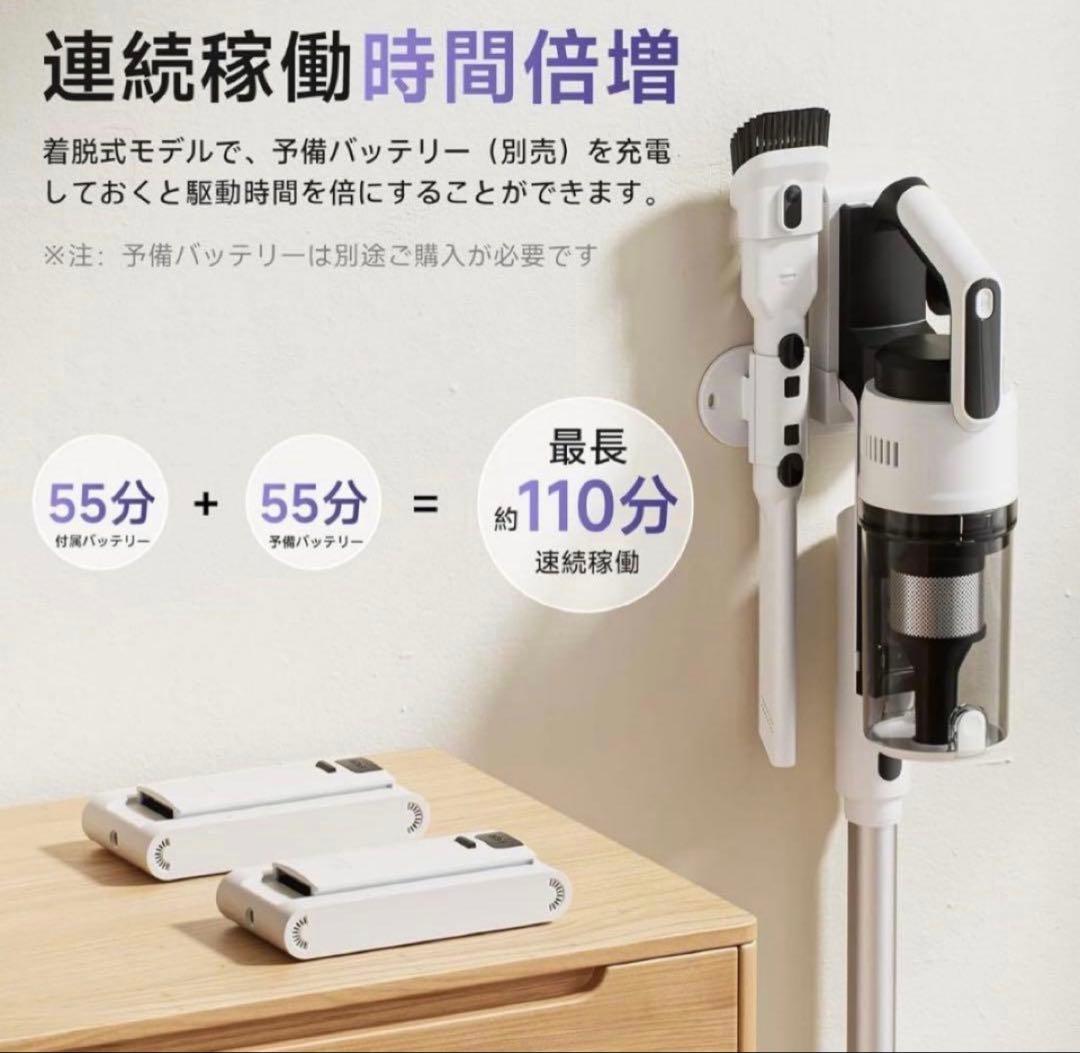 掃除機 コードレス クリーナー 強力吸引 自立式 軽量 低騒音 ギフト 家電